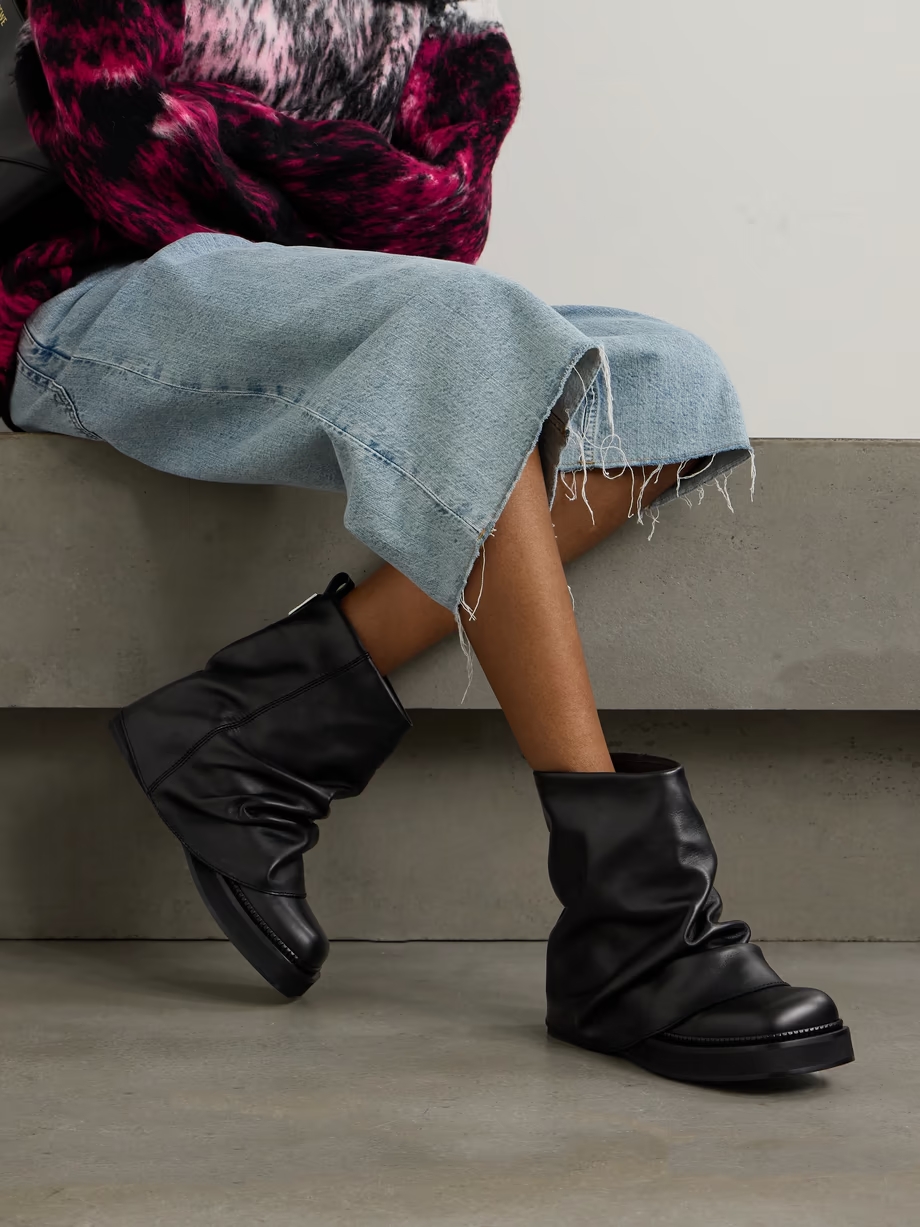 Robin layered leather ankle boots Robin layered leather ankle boots