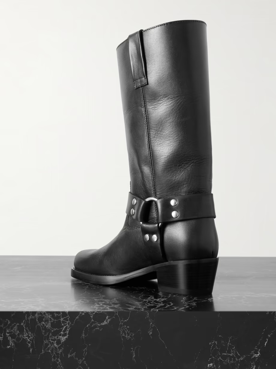Roxy embellished leather knee boots Roxy embellished leather knee boots