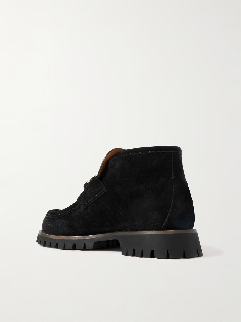 Sylke horsebit-detailed suede ankle boots Sylke horsebit-detailed suede ankle boots