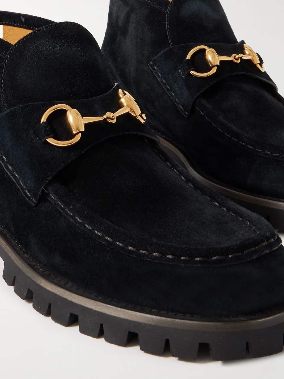 Sylke horsebit-detailed suede ankle boots Sylke horsebit-detailed suede ankle boots