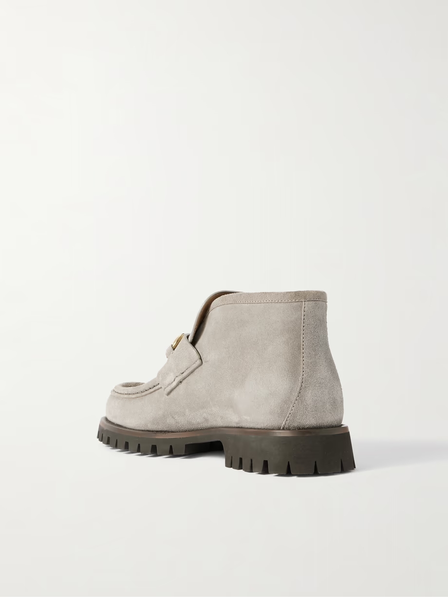 Sylke horsebit-detailed suede ankle boots Sylke horsebit-detailed suede ankle boots