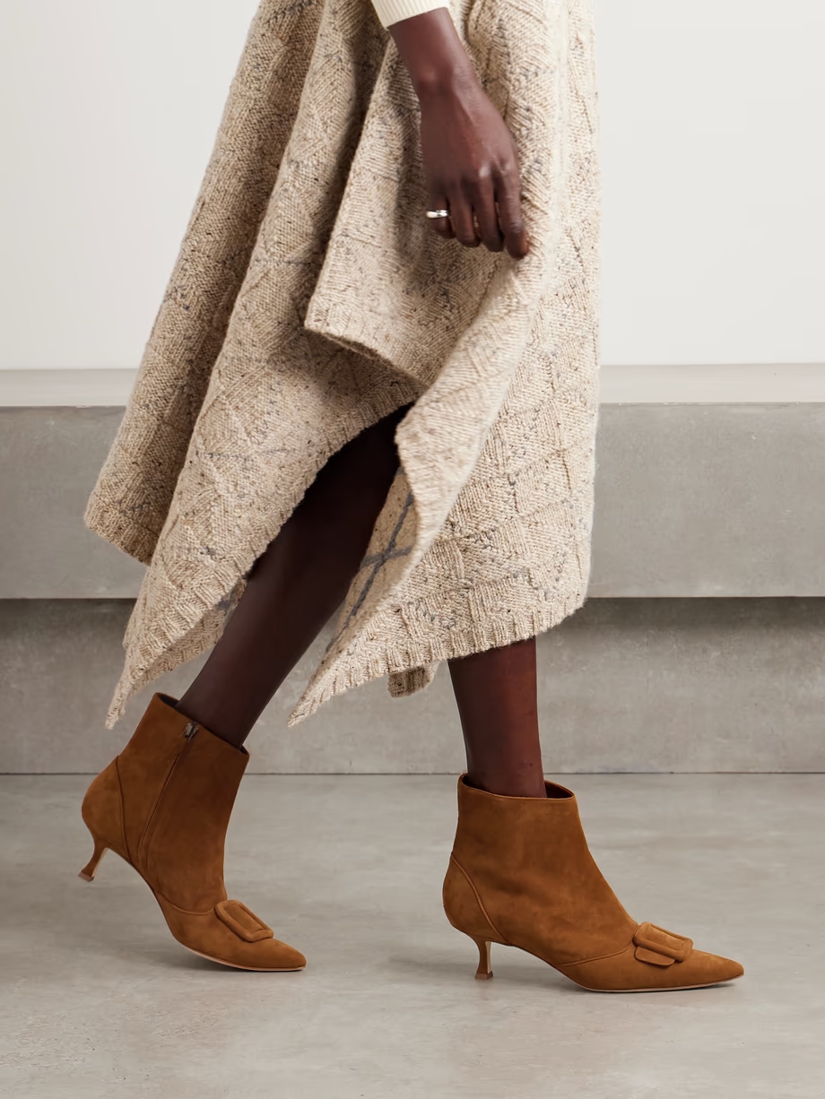 Baylow 50 buckled suede ankle boots Baylow 50 buckled suede ankle boots