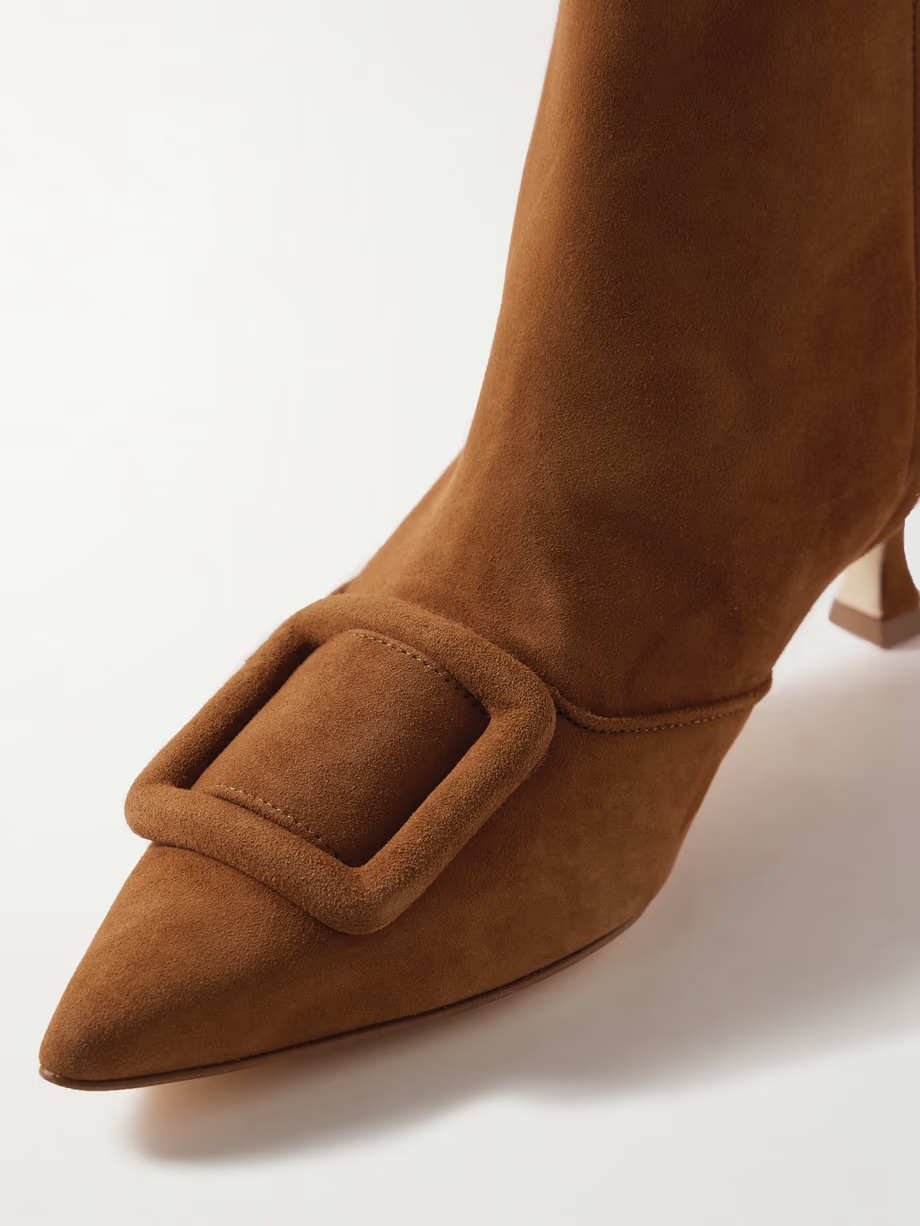 Baylow 50 buckled suede ankle boots Baylow 50 buckled suede ankle boots