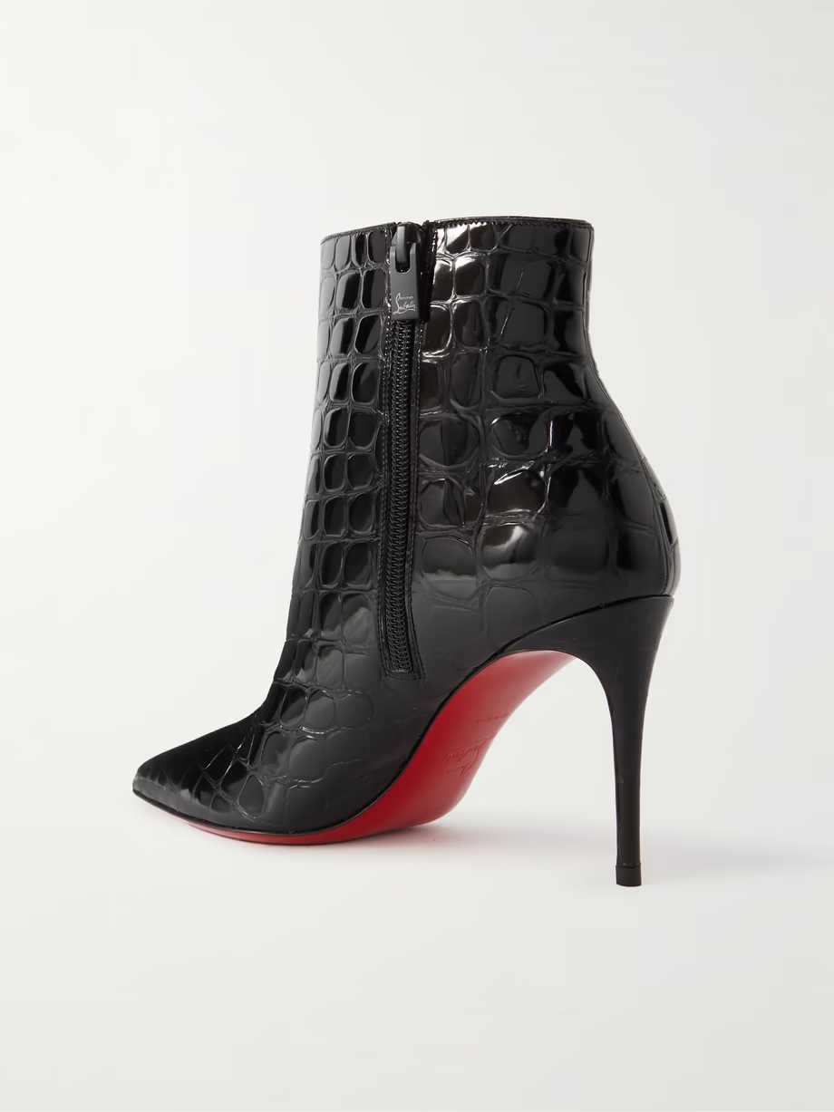 So Kate croc-effect patent-leather boots So Kate croc-effect patent-leather boots