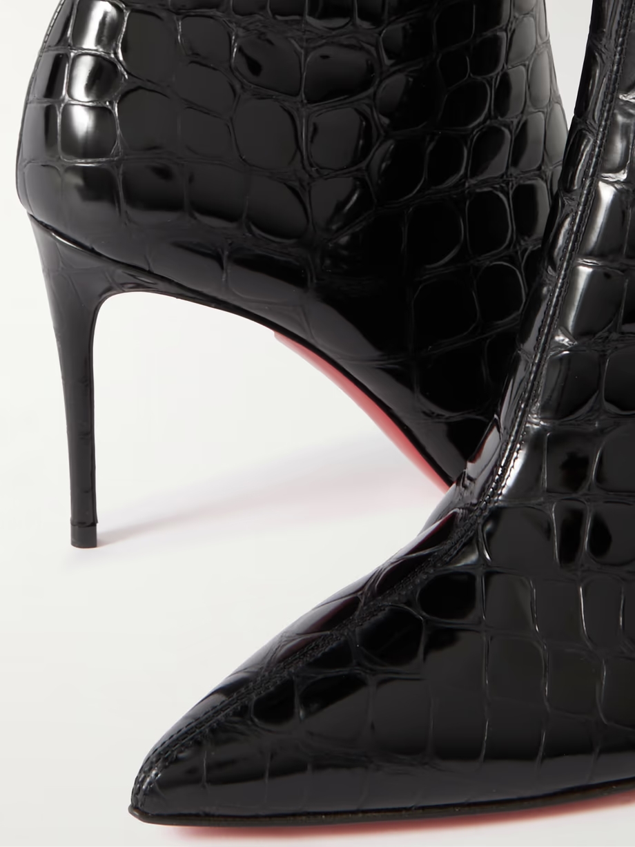 So Kate croc-effect patent-leather boots So Kate croc-effect patent-leather boots