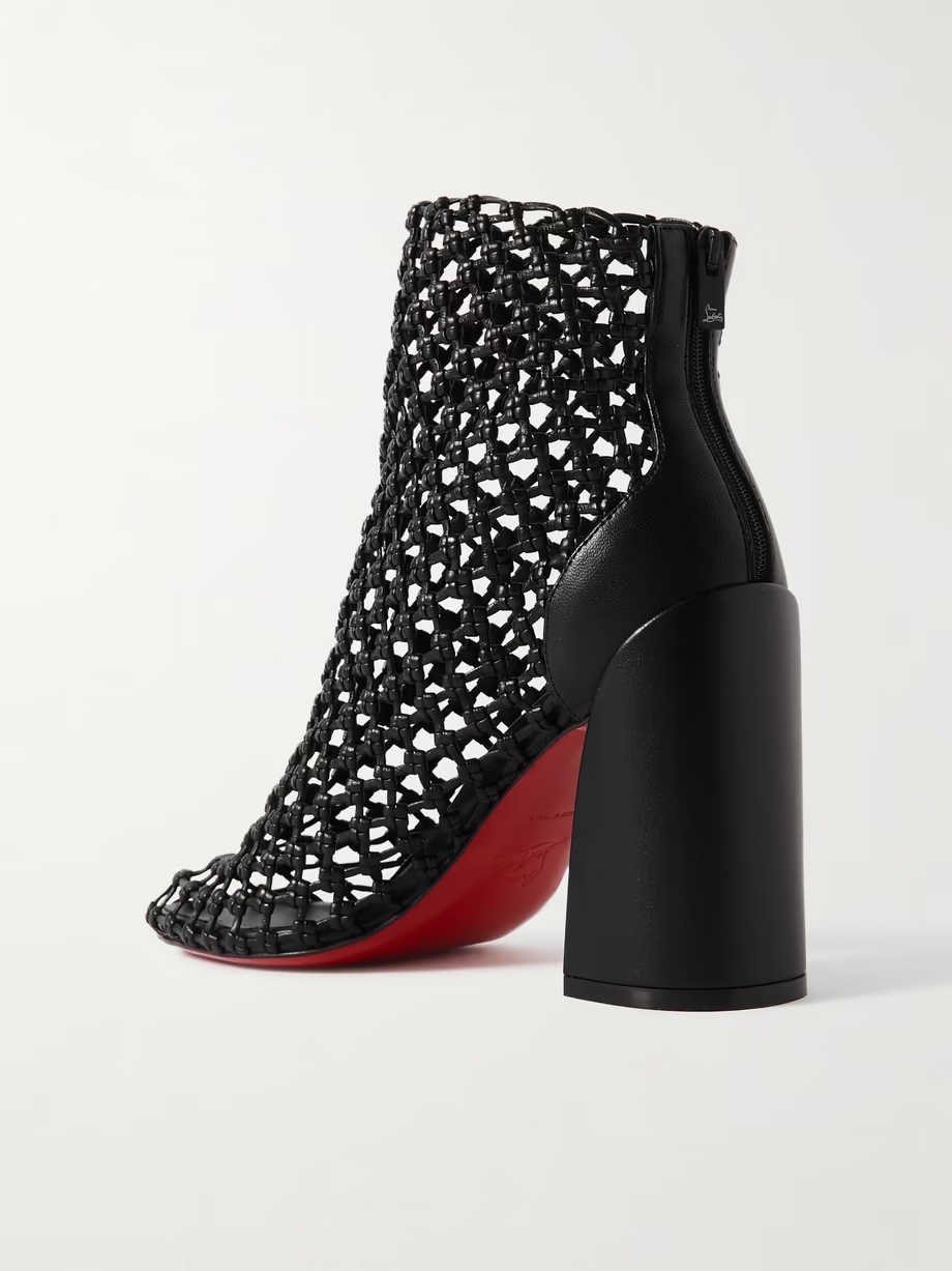 Porlibooty woven leather boots Porlibooty woven leather boots