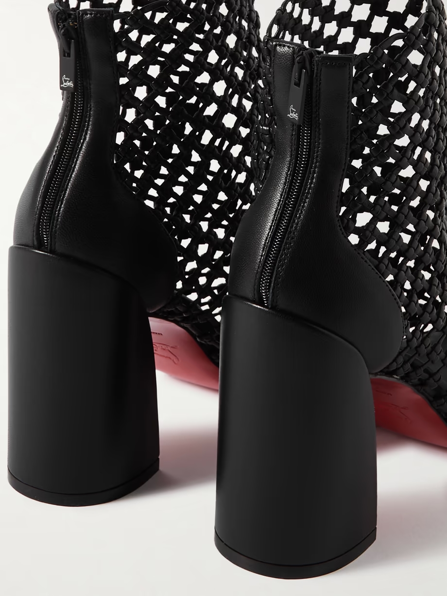 Porlibooty woven leather boots Porlibooty woven leather boots