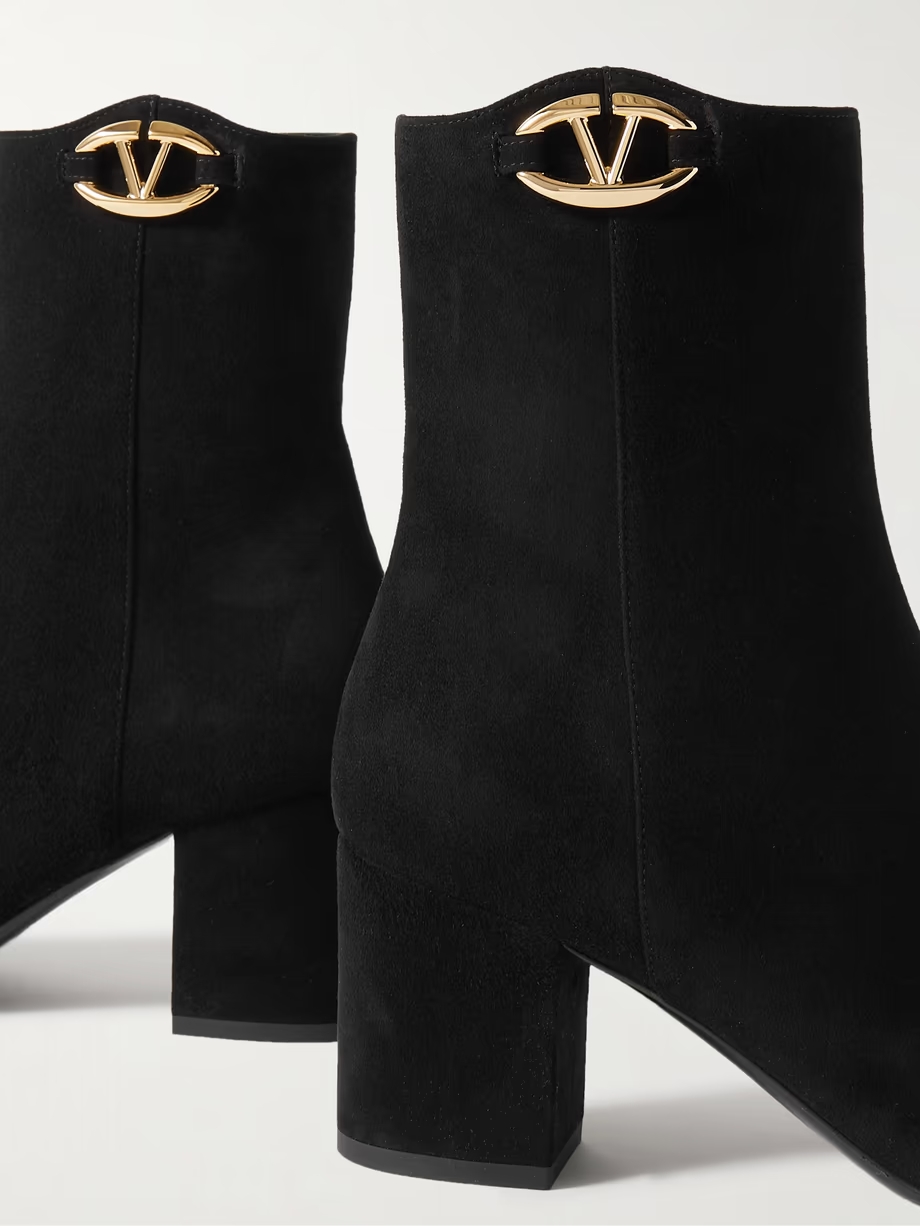 VLOGO Bold 70 embellished suede ankle boots VLOGO Bold 70 embellished suede ankle boots