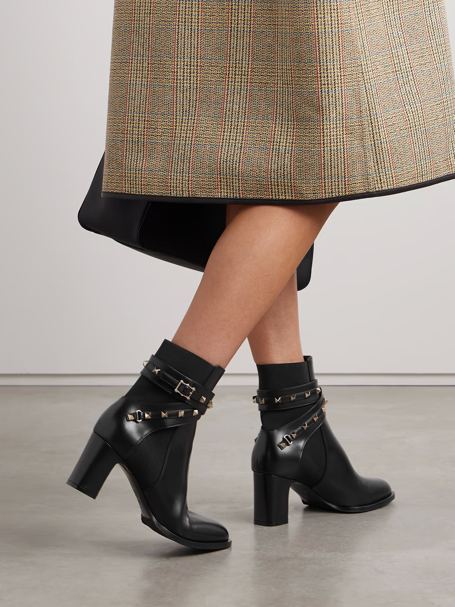 Rockstud Beatle 70 leather ankle boots Rockstud Beatle 70 leather ankle boots