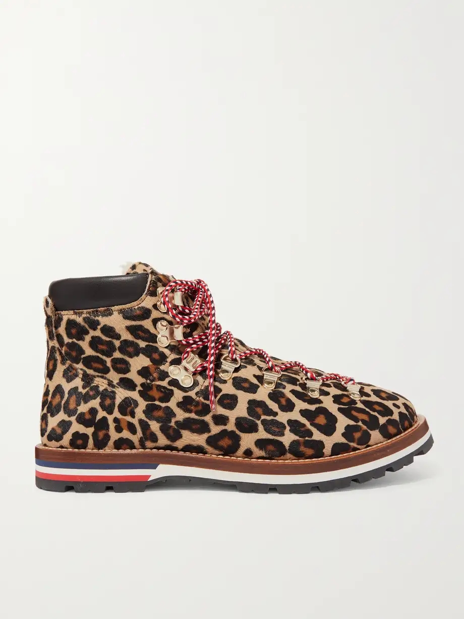 Blanche shearling-lined calf hair ankle boots Blanche shearling-lined calf hair ankle boots
