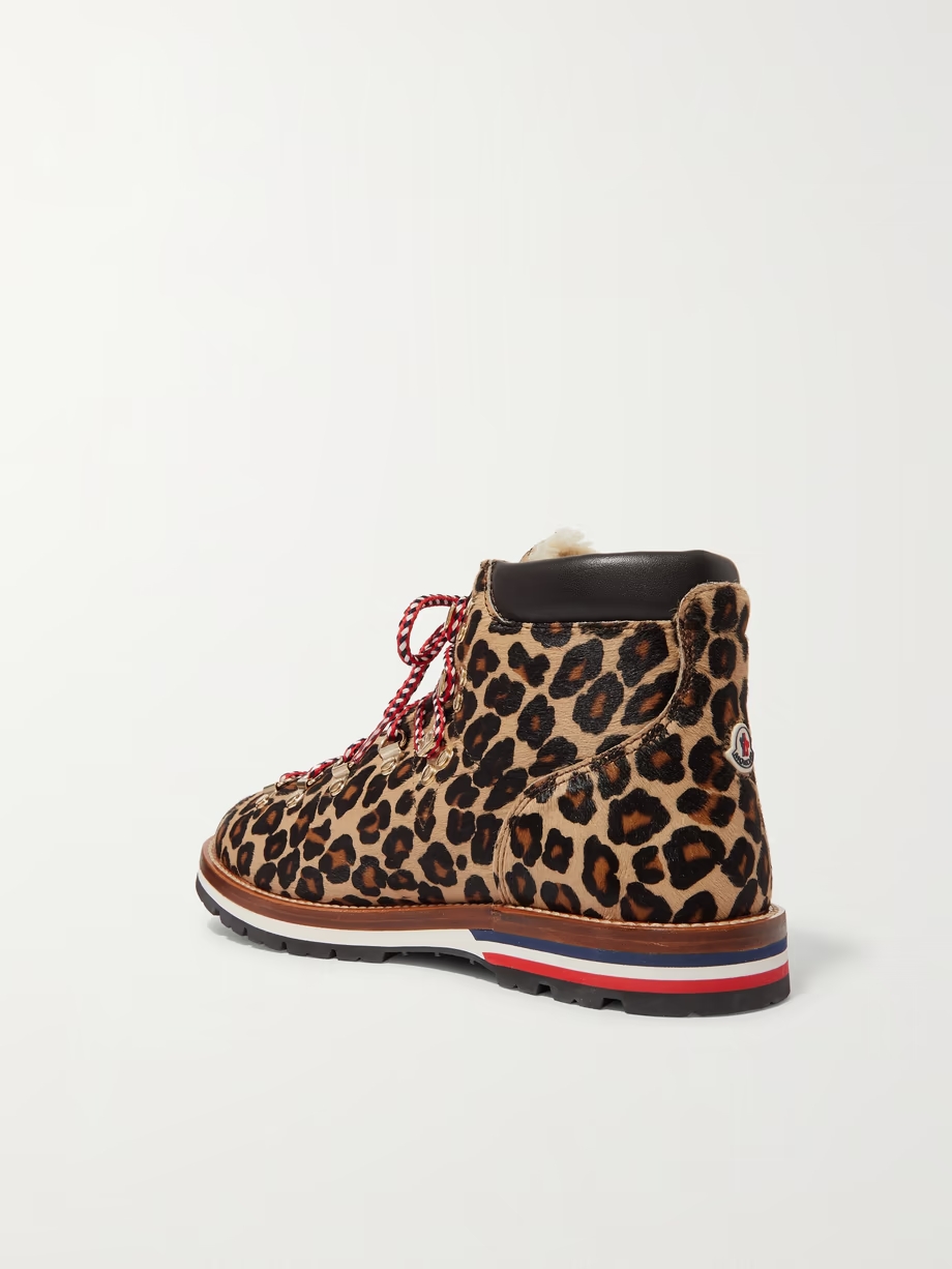 Blanche shearling-lined calf hair ankle boots Blanche shearling-lined calf hair ankle boots