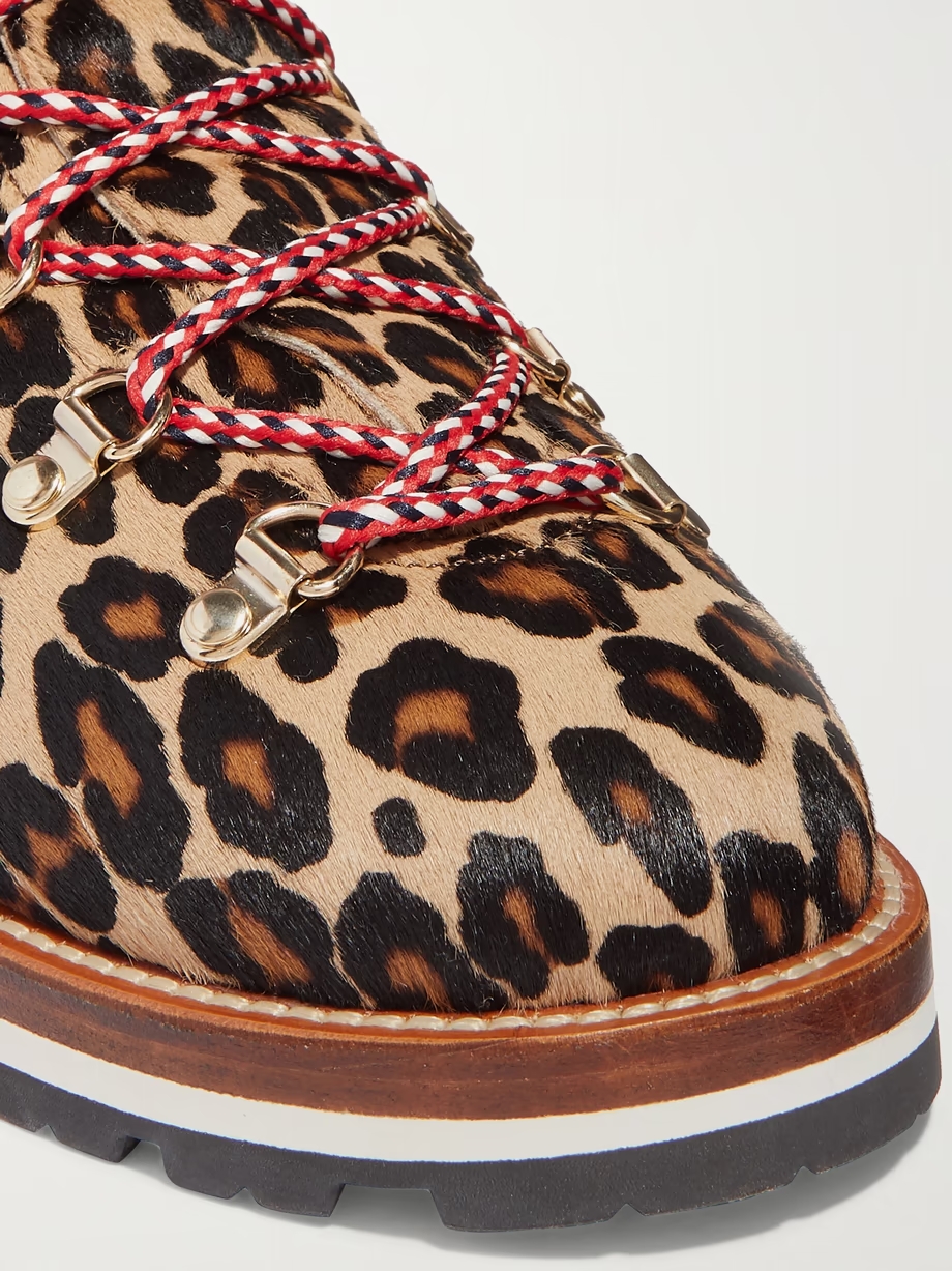 Blanche shearling-lined calf hair ankle boots Blanche shearling-lined calf hair ankle boots