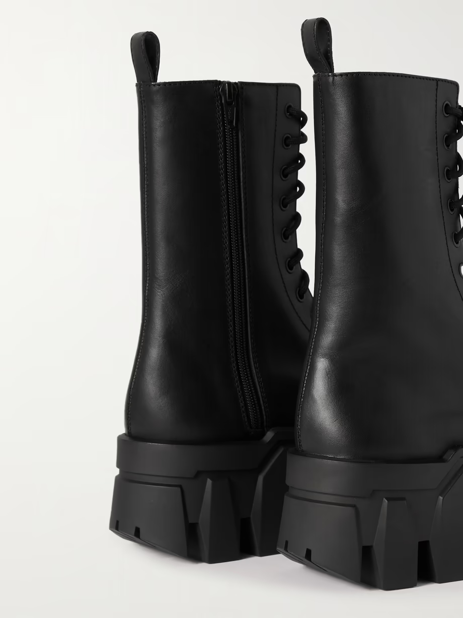 Bulldozer leather platform ankle boots Bulldozer leather platform ankle boots