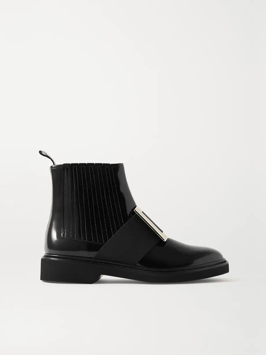 Viv Ranger embellished patent-leather Chelsea boots Viv Ranger embellished patent-leather Chelsea boots