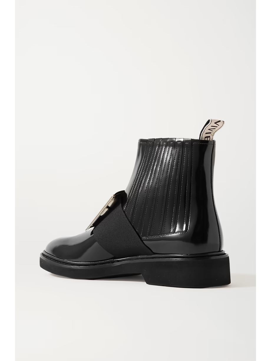 Viv Ranger embellished patent-leather Chelsea boots Viv Ranger embellished patent-leather Chelsea boots