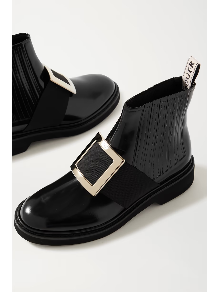 Viv Ranger embellished patent-leather Chelsea boots Viv Ranger embellished patent-leather Chelsea boots