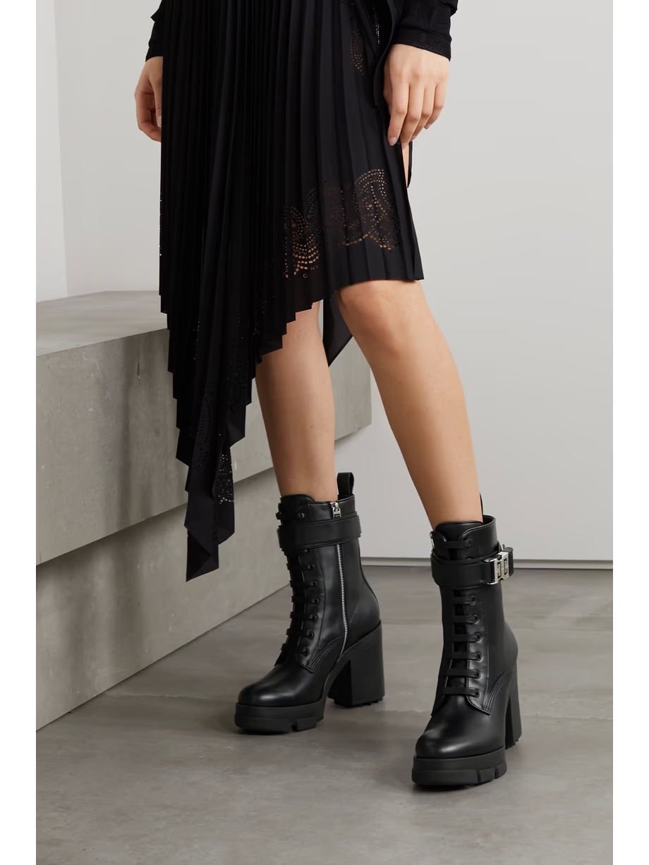 Embellished leather ankle boots Embellished leather ankle boots