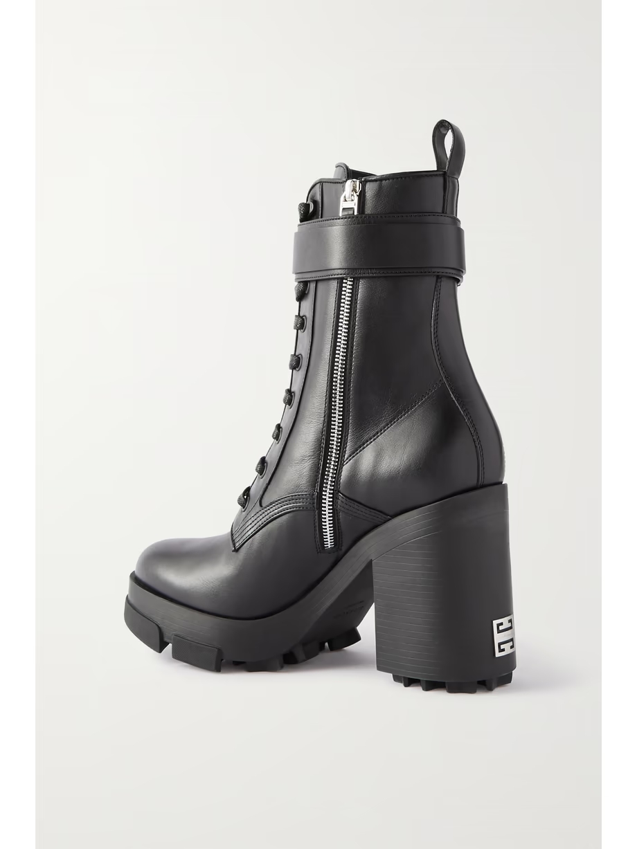 Embellished leather ankle boots Embellished leather ankle boots