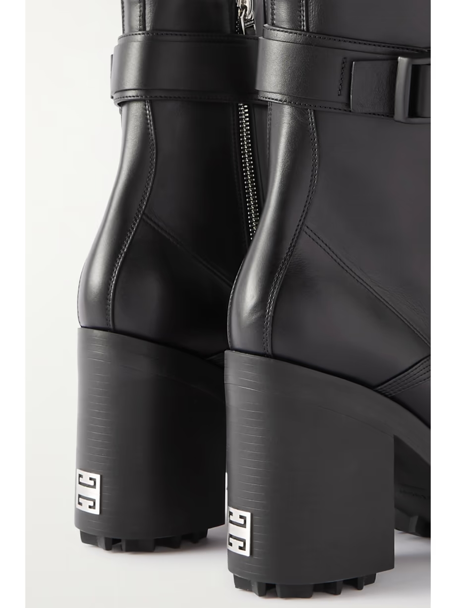 Embellished leather ankle boots Embellished leather ankle boots