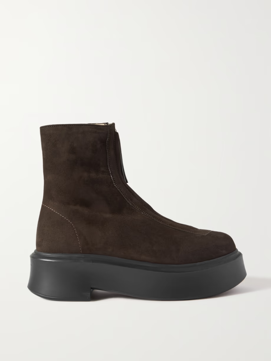 Suede platform ankle boots Suede platform ankle boots