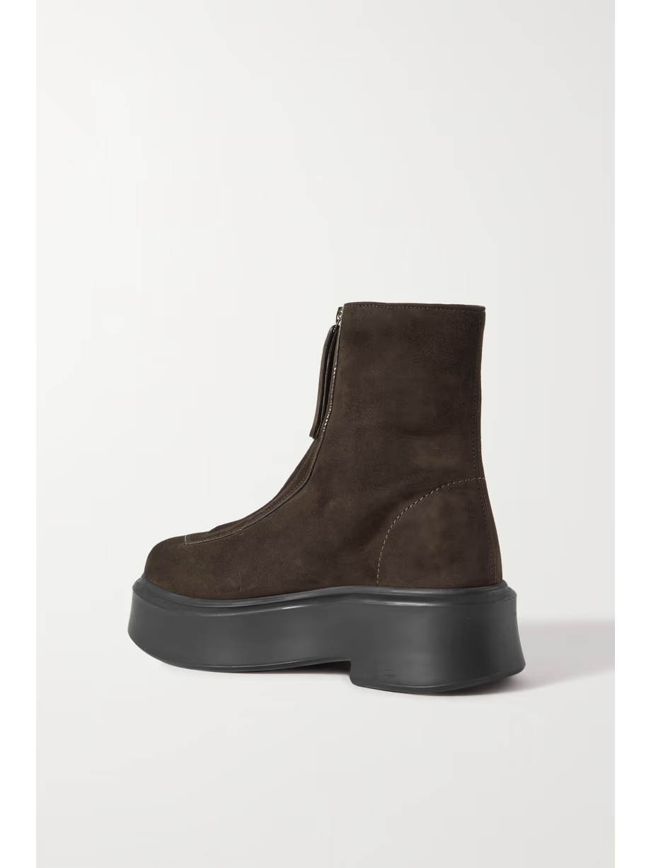 Suede platform ankle boots Suede platform ankle boots