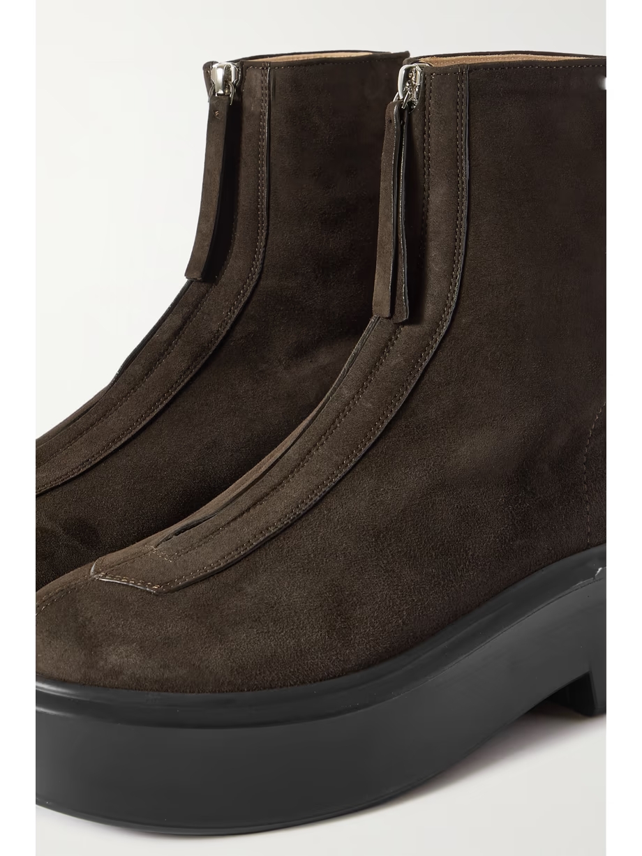 Suede platform ankle boots Suede platform ankle boots