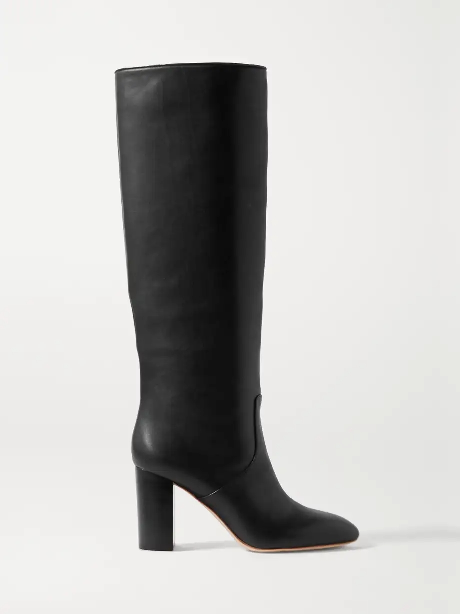 + NET SUSTAIN Goldy leather knee boots + NET SUSTAIN Goldy leather knee boots