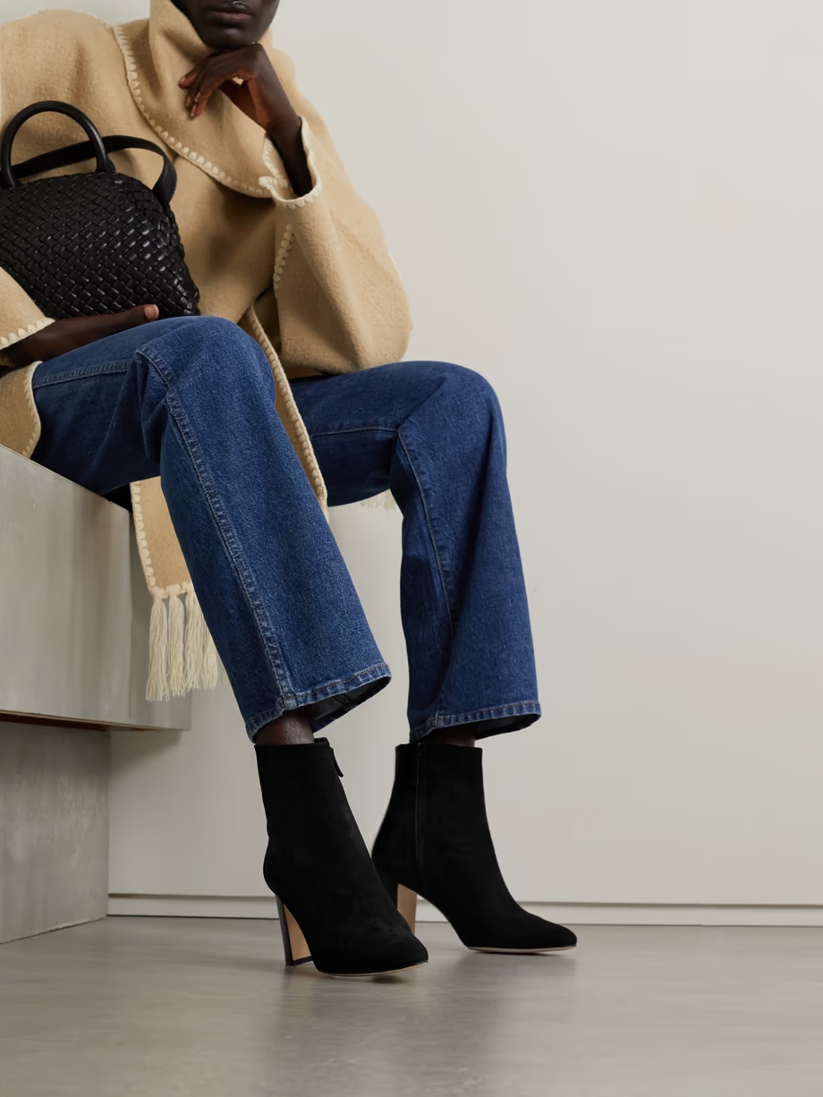Rosie 70 patent-leather and suede ankle boots Rosie 70 patent-leather and suede ankle boots