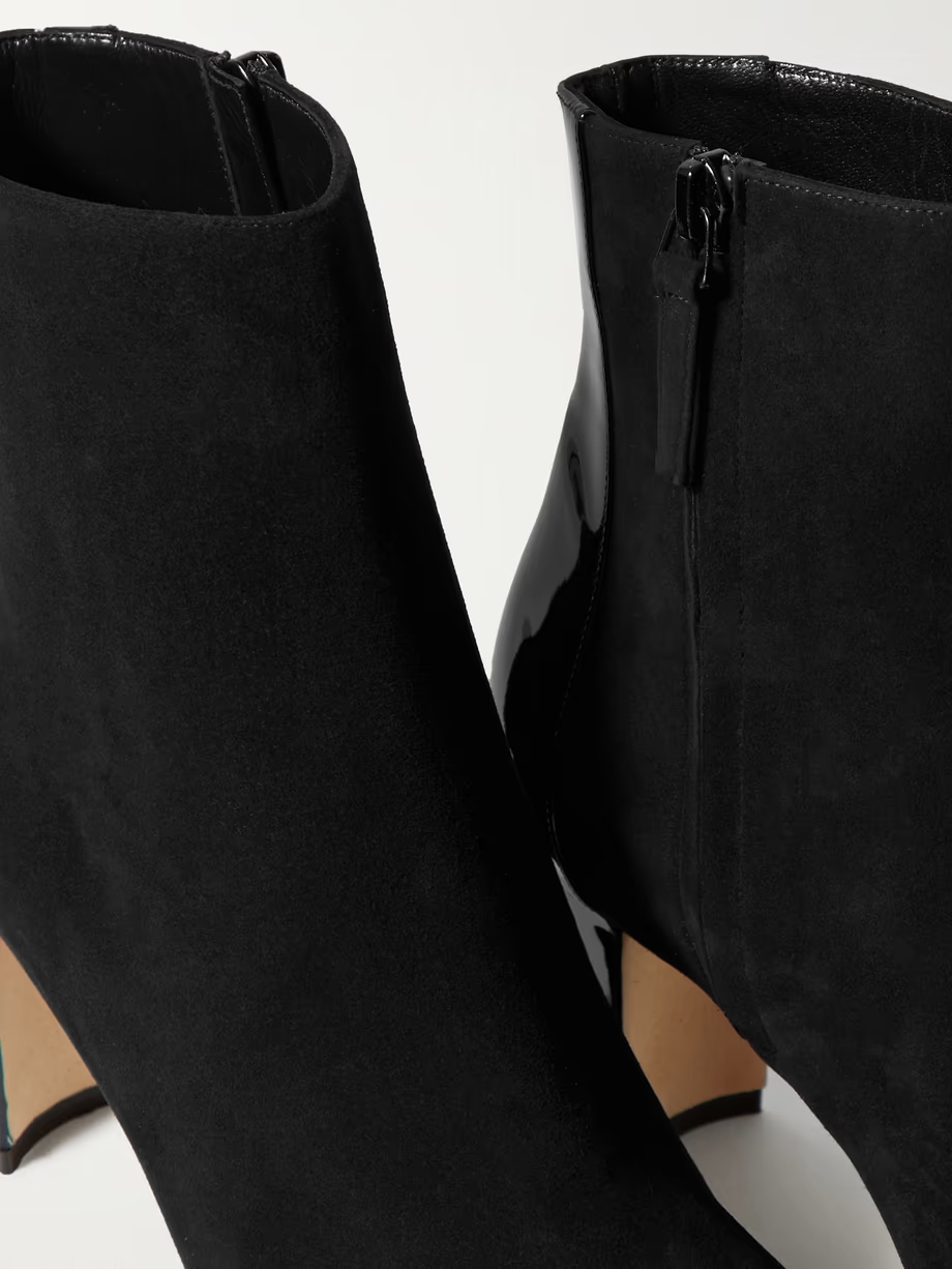 Rosie 70 patent-leather and suede ankle boots Rosie 70 patent-leather and suede ankle boots