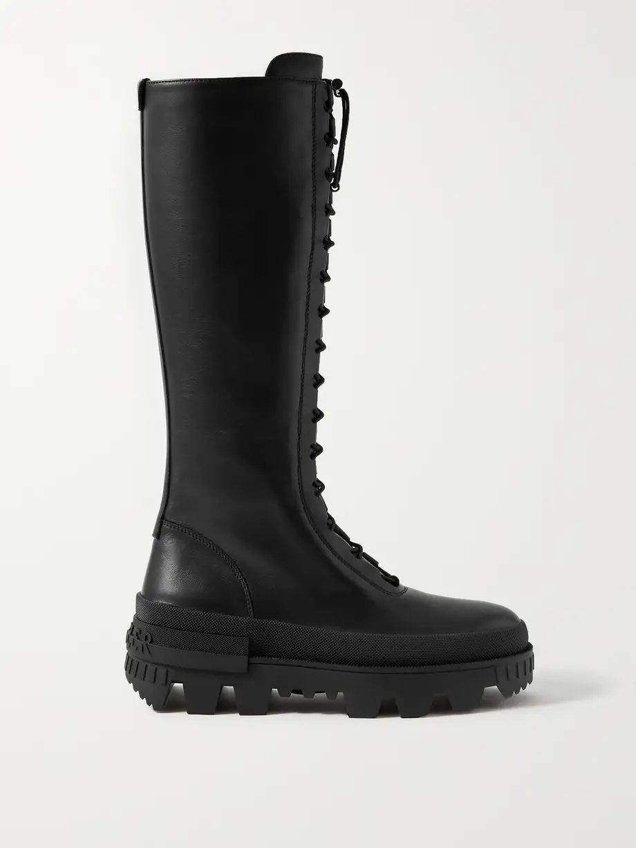 Vail leather lace-up knee boots Vail leather lace-up knee boots