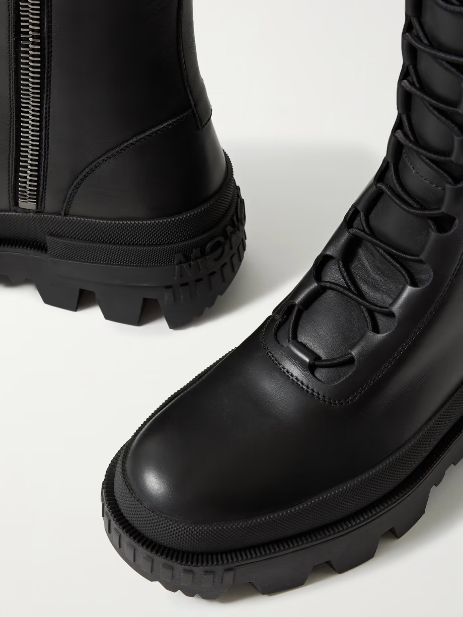 Vail leather lace-up knee boots Vail leather lace-up knee boots