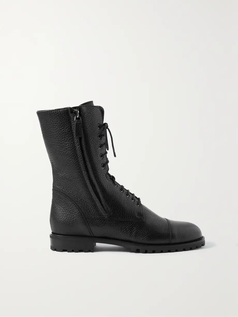 Lugata textured-leather ankle boots Lugata textured-leather ankle boots