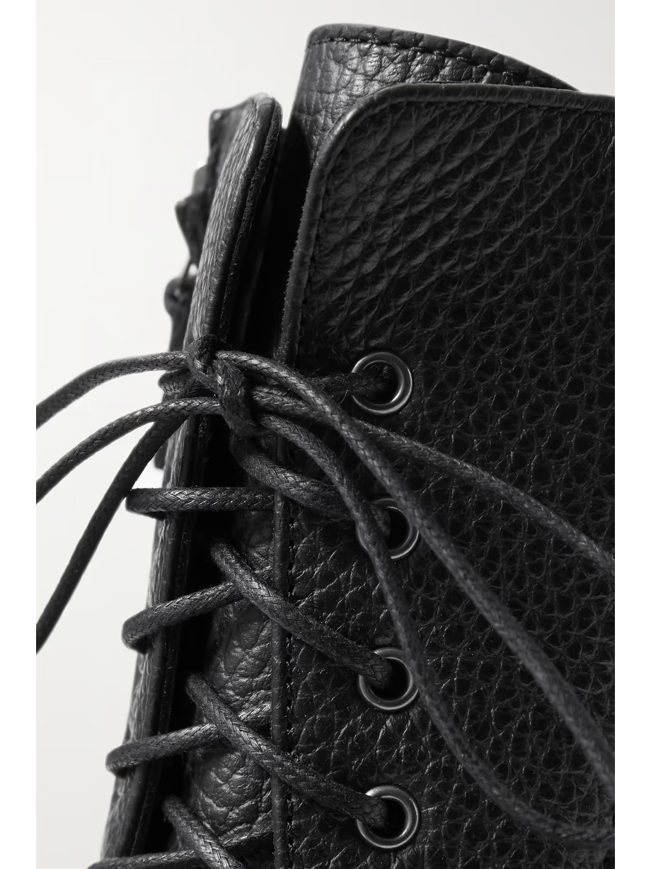 Lugata textured-leather ankle boots Lugata textured-leather ankle boots