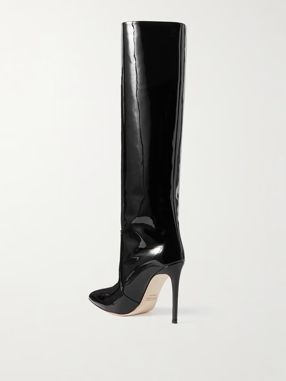 Stiletto patent-leather knee boots Stiletto patent-leather knee boots