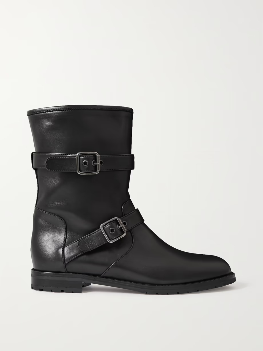 Sulaltra buckled leather ankle boots Sulaltra buckled leather ankle boots