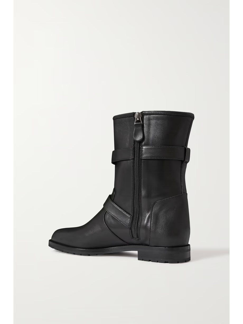 Sulaltra buckled leather ankle boots Sulaltra buckled leather ankle boots