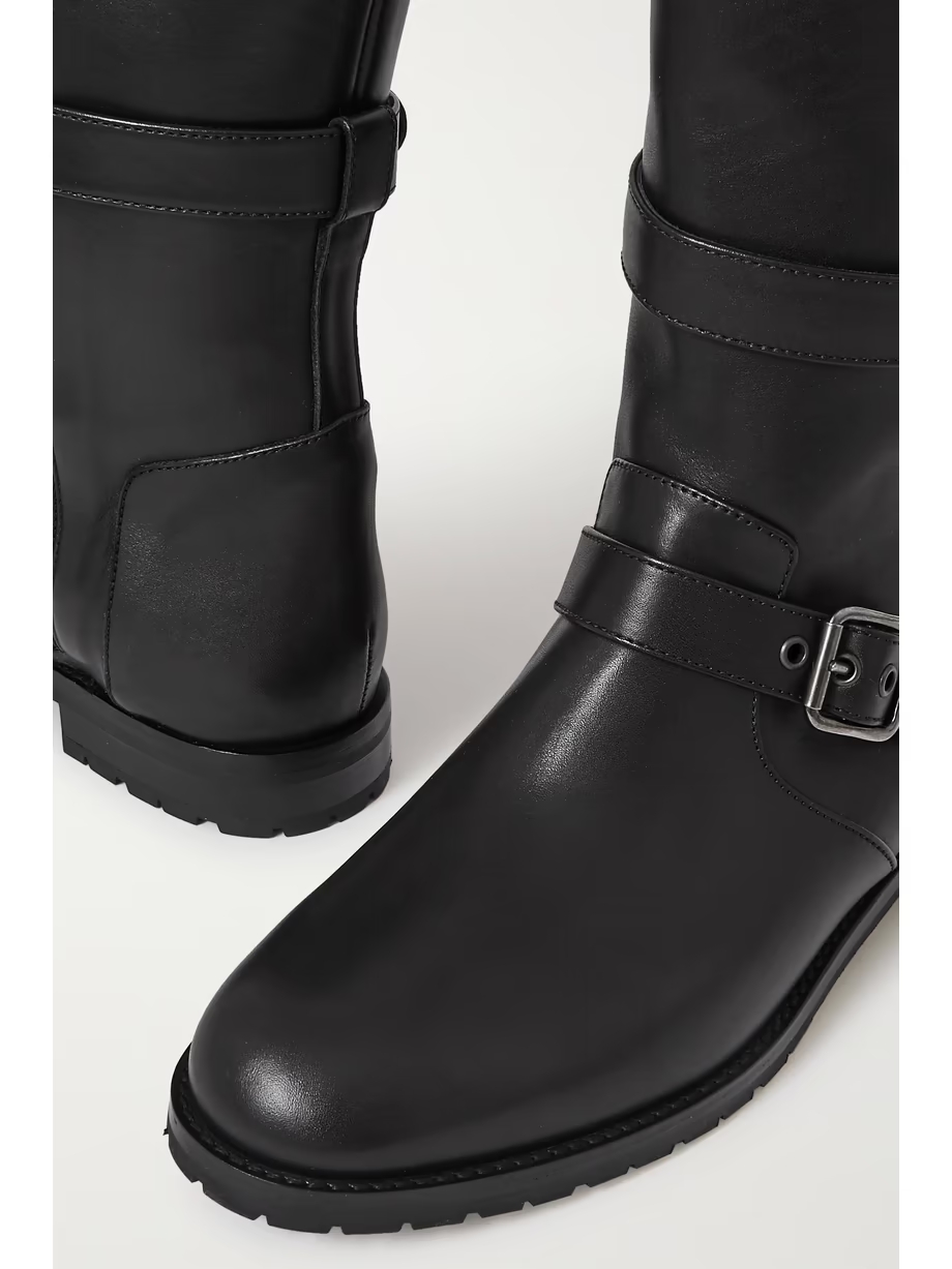 Sulaltra buckled leather ankle boots Sulaltra buckled leather ankle boots