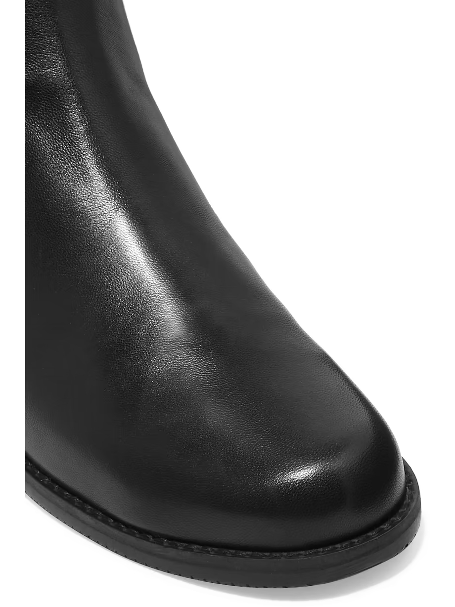 5050 leather and stretch knee boots 5050 leather and stretch knee boots