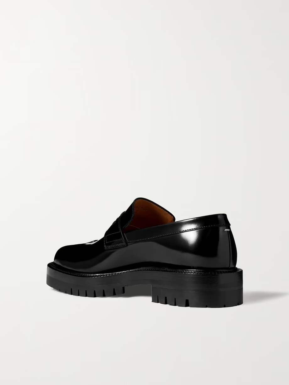 Tabi split-toe glossed-leather loafers Tabi split-toe glossed-leather loafers