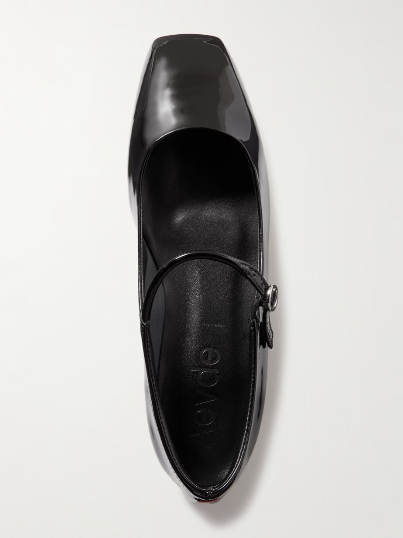 Uma patent-leather Mary Jane ballet flats Uma patent-leather Mary Jane ballet flats