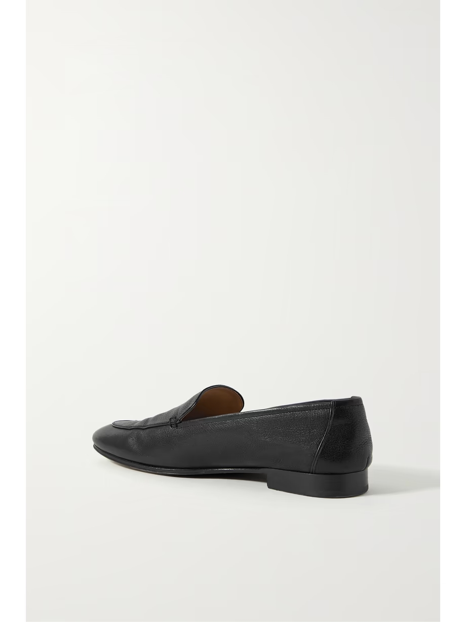 Adam textured-leather loafers Adam textured-leather loafers