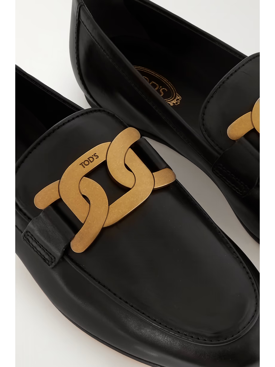 Embellished leather loafers Embellished leather loafers