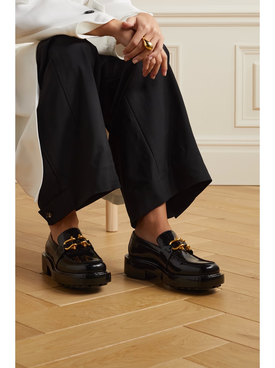 Monsieur embellished patent-leather loafers Monsieur embellished patent-leather loafers