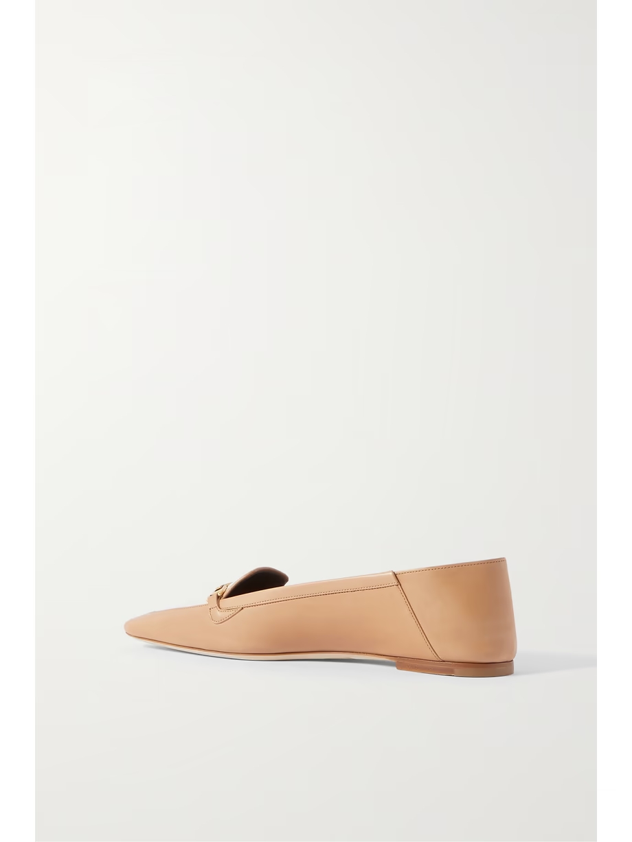 Chris two-tone embellished leather loafers Chris two-tone embellished leather loafers
