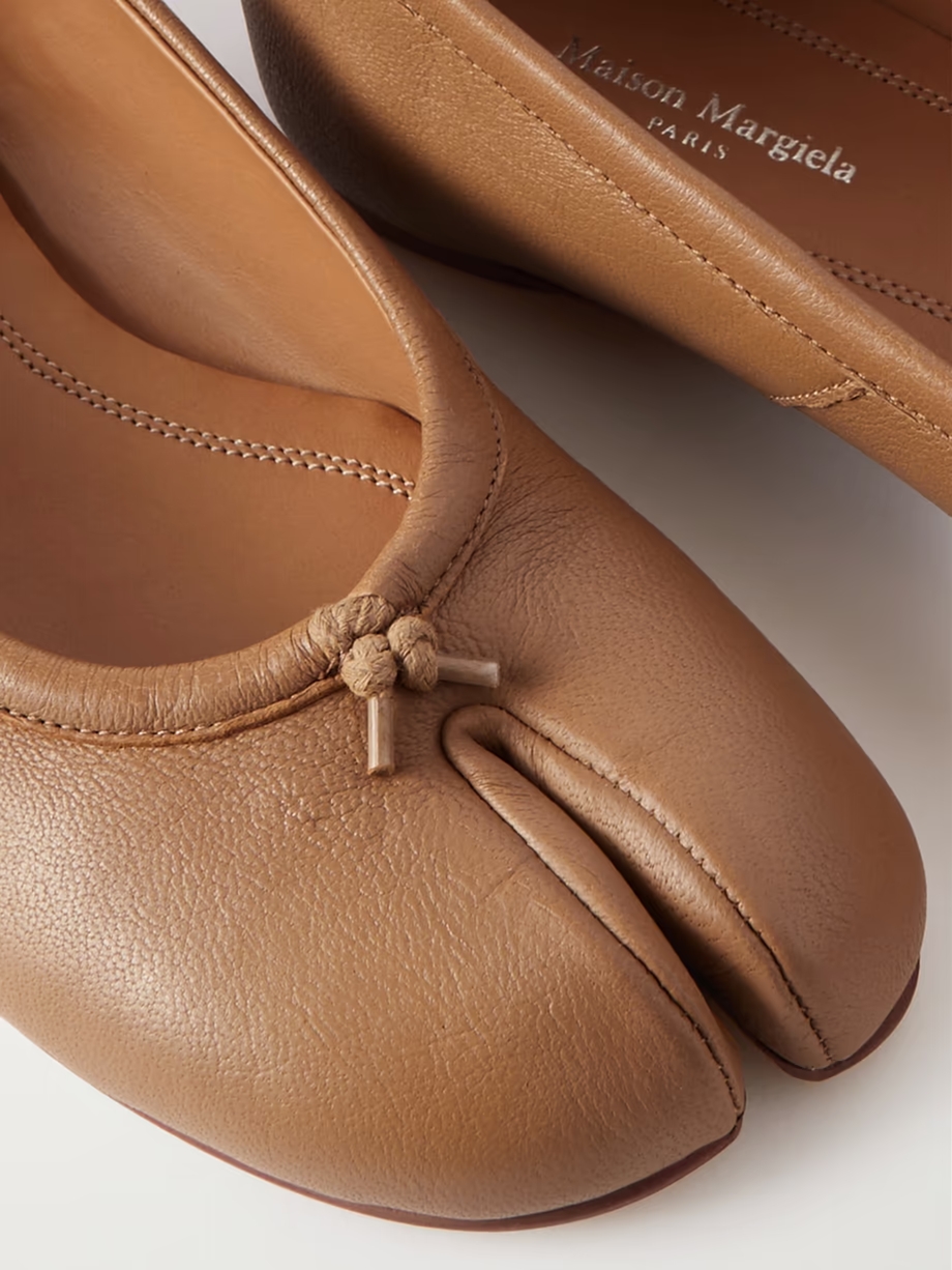 Tabi split-toe leather ballet flats Tabi split-toe leather ballet flats