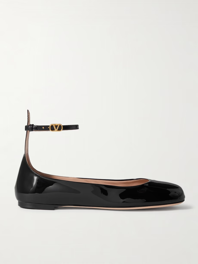 Tan-Go patent-leather ballet flats Tan-Go patent-leather ballet flats