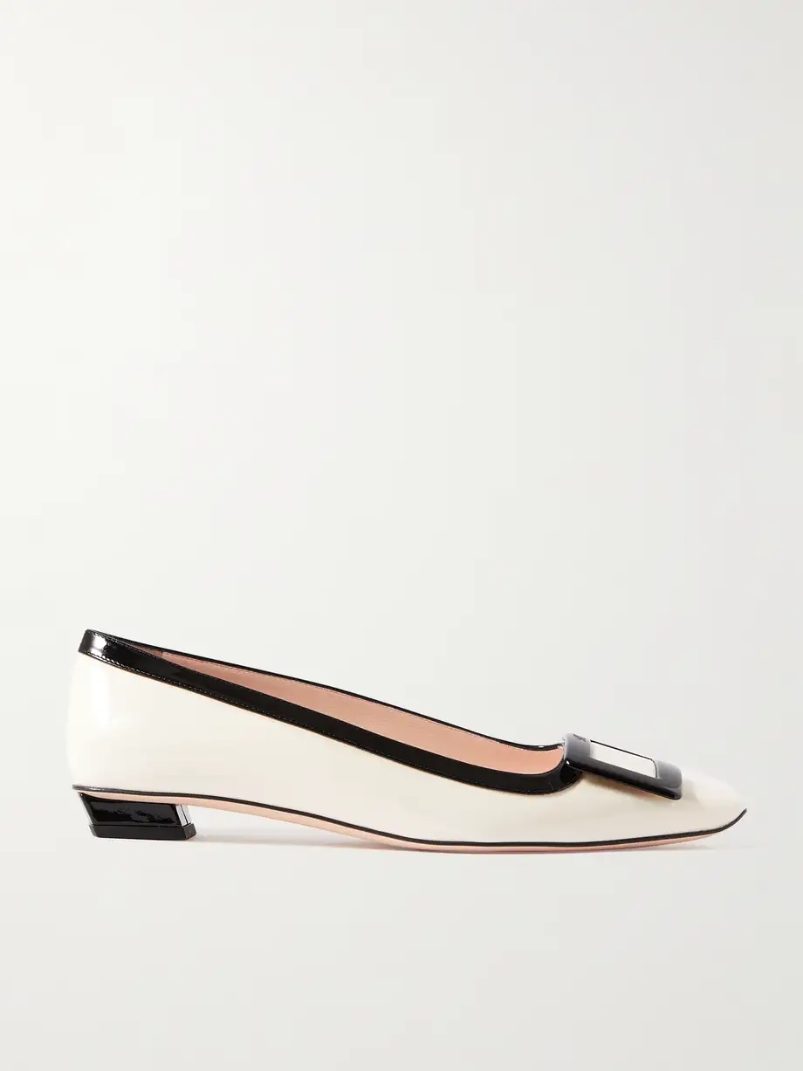 Belle Vivier two-tone patent-leather ballet flats Belle Vivier two-tone patent-leather ballet flats