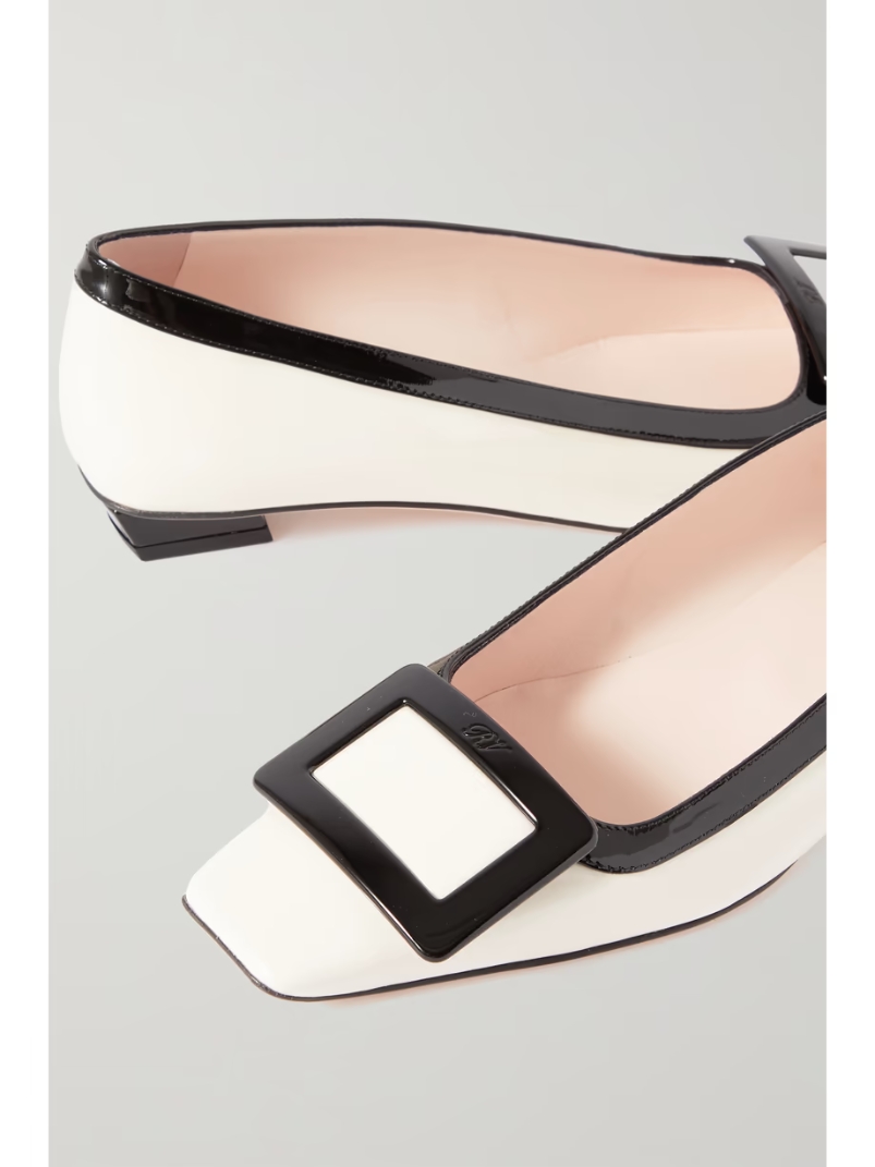 Belle Vivier two-tone patent-leather ballet flats Belle Vivier two-tone patent-leather ballet flats