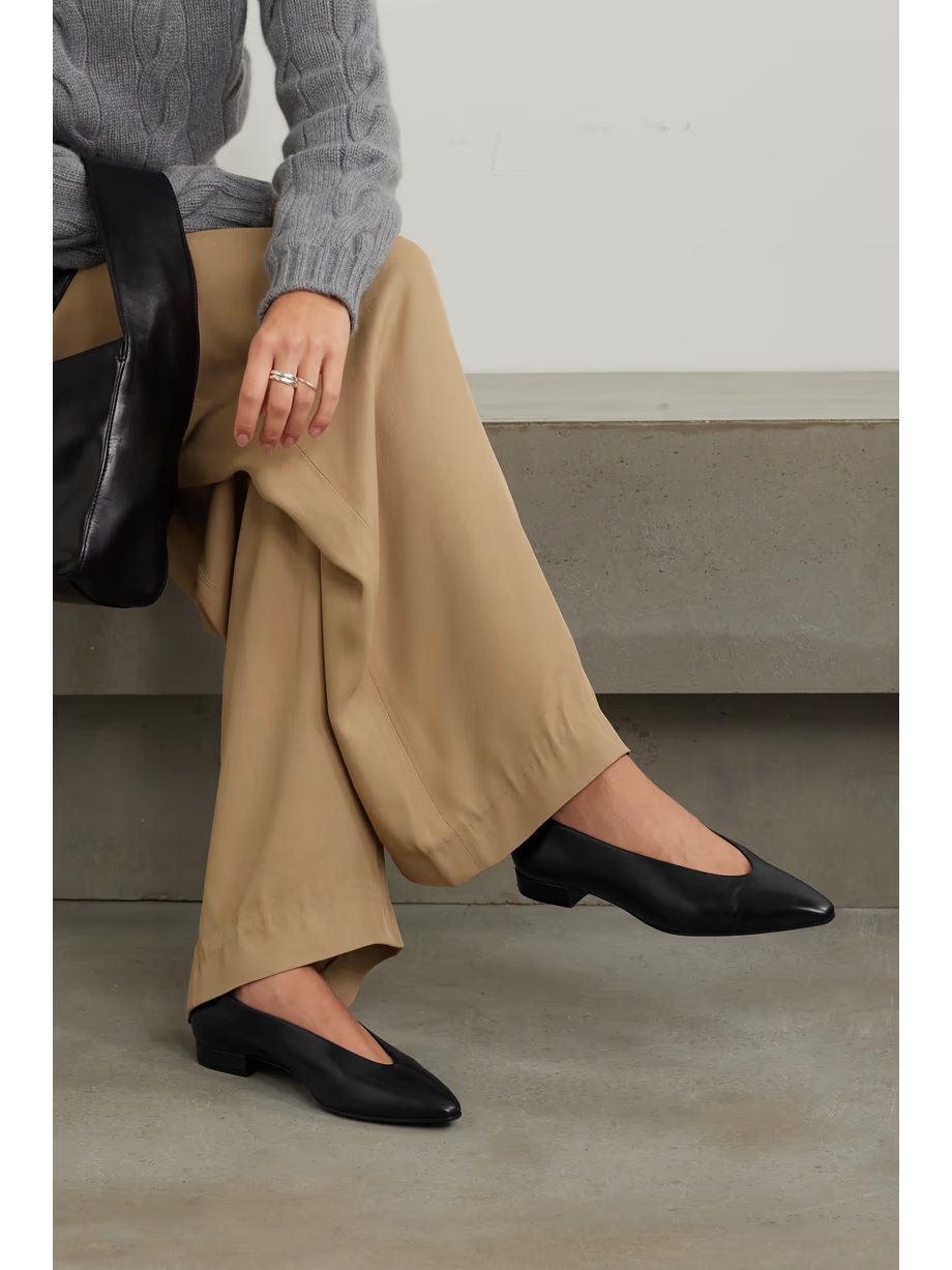 Rebecca leather point-toe flats Rebecca leather point-toe flats