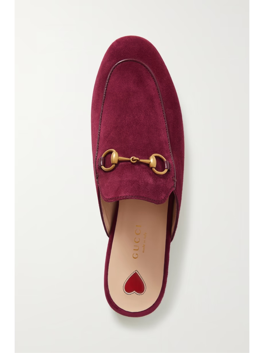 Princetown horsebit-detailed suede slippers Princetown horsebit-detailed suede slippers